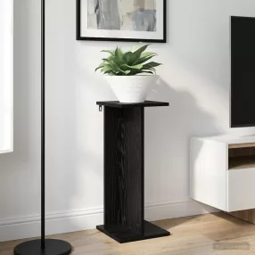  vidaXL Növényállvány 2 pcs Fekete Tölgy 25 x 25,5 x 60,5 cm Mérnöki fa