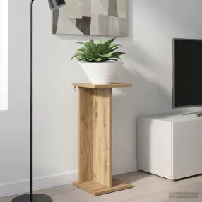   vidaXL Növényállvány Kézműves Tölgy 25 x 25,5 x 60,5 cm Mérnöki fa