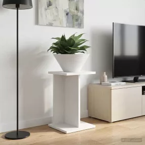   vidaXL Növényállvány Fehér 25 x 25,5 x 40,5 cm Mérnöki fa