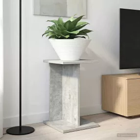   vidaXL Növényállvány 2 pcs Beton Szürke 25 x 25,5 x 40,5 cm Mérnöki fa