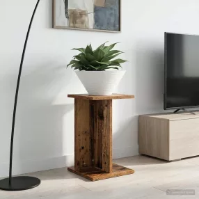   vidaXL Növényállvány 2 pcs Öreg fa 25 x 25,5 x 40,5 cm Mérnöki fa