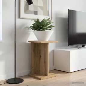   vidaXL Növényállvány Kézműves Tölgy 25 x 25,5 x 40,5 cm Mérnöki fa