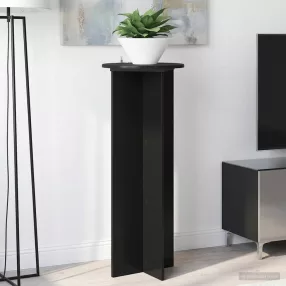   vidaXL Növényállvány 2 pcs Fekete Ø40 x 100 cm Szerelt Fa