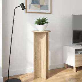   vidaXL Növényállvány 2 pcs Sonoma Tölgy Ø40 x 100 cm Szerelt Fa