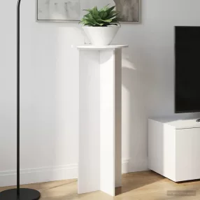   vidaXL Növényállvány 2 pcs Magasfényű Fehér Ø40 x 100 cm Szerelt Fa