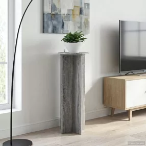   vidaXL Növényállvány 2 pcs Szürke Sonoma Ø40 x 100 cm Szerelt Fa