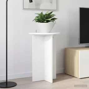   vidaXL Növényállvány 2 pcs Fehér Ø40 x 60 cm Szerelt Fa