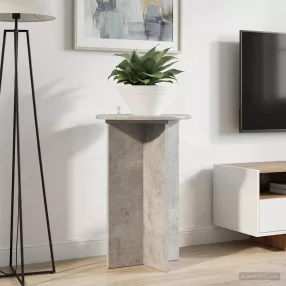   vidaXL Növényállvány 2 pcs Betonszürke Ø40 x 60 cm Szerelt Fa