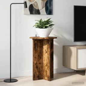   vidaXL Növényállvány 2 pcs Füstös Tölgy Ø40 x 60 cm Szerelt Fa