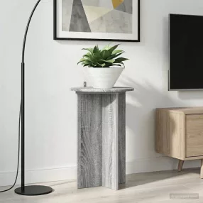   vidaXL Növényállvány 2 pcs Szürke Sonoma Ø40 x 60 cm Szerelt Fa