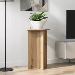   vidaXL Növényállvány 2 pcs Kézműves Tölgy Ø40 x 60 cm Szerelt Fa
