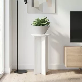   vidaXL Növényállvány 2 pcs Fehér Ø29,5 x 60 cm Szerelt Fa