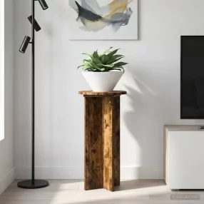   vidaXL Növényállvány 2 pcs Füstös Tölgy 29,5 x 29,5 x 60 cm Szerelt Fa
