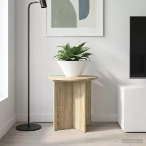   vidaXL Növényállvány 2 pcs Sonoma Tölgy 40 x 40 x 40 cm Szerelt Fa