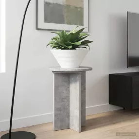   vidaXL Növényállvány 2 pcs Betonszürke Ø29,5 x 40 cm Szerelt Fa