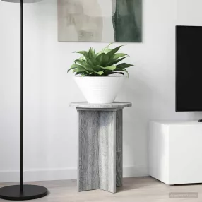   vidaXL Növényállvány 2 pcs Szürke Sonoma Ø29,5 x 40 cm Szerelt Fa