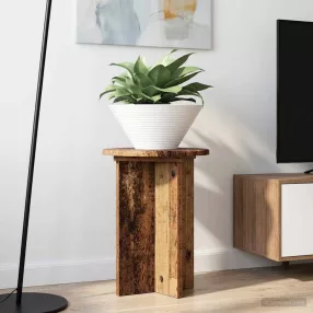   vidaXL Növényállvány 2 pcs Antik Fa Ø29,5 x 40 cm Szerelt Fa