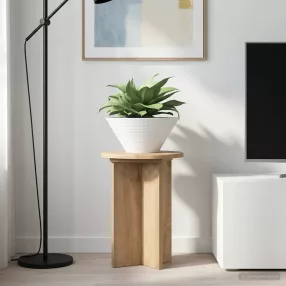   vidaXL Növényállvány 2 pcs Kézműves Tölgy Ø29,5 x 40 cm Szerelt Fa