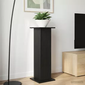   vidaXL Növényállvány Fekete 30,5 x 30 x 100,5 cm Szerelt Fa