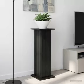   vidaXL Növényállvány Fekete 30,5 x 30 x 80,5 cm Szerelt Fa