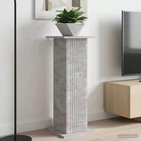   vidaXL Növényállvány Betonszürke 30,5 x 30 x 80,5 cm Szerelt Fa