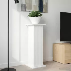   vidaXL Növényállvány Magasfényű Fehér 30,5 x 30 x 80,5 cm Szerelt Fa