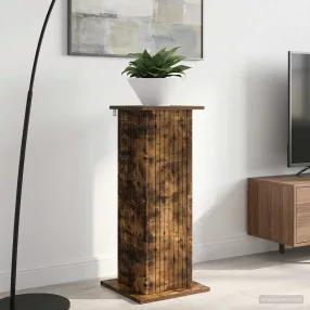   vidaXL Növényállvány Füstös Tölgy 30,5 x 30 x 80,5 cm Szerelt Fa