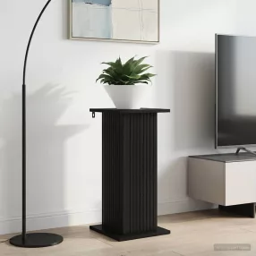   vidaXL Növényállvány Fekete 30,5 x 30 x 60,5 cm Szerelt Fa