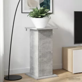   vidaXL Növényállvány Betonszürke 30,5 x 30 x 60,5 cm Szerelt Fa
