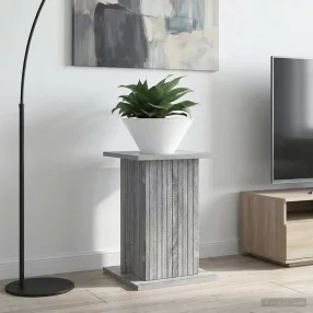   vidaXL Növényállvány Szürke Sonoma 30,5 x 30 x 43 cm Szerelt Fa