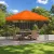 Pavilon 3 x 3 m Narancssárga Poliészter és acél 190 gsm