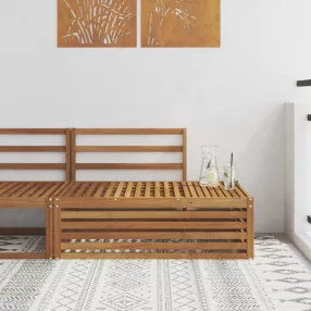   vidaXL Kültéri végkanapé Természetes 115 x 83 x 73 cm Tömör Akácfa