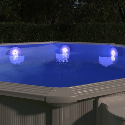 Fehér lemeríthető LED-es úszómedence-lámpa távirányítóval