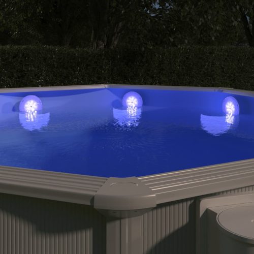 Többszínű lemeríthető LED-es úszómedence-lámpa távirányítóval