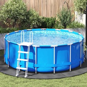   világosszürke poliészter geotextília medencealátét Ø 244 cm