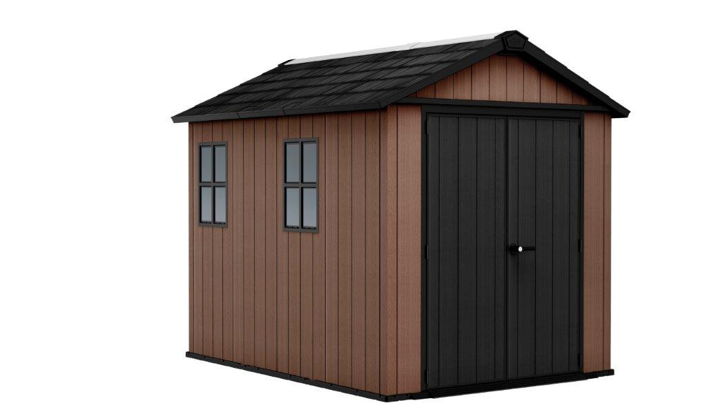 Keter Newton Plus wide 9x7,5 barna kerti ház padlóval