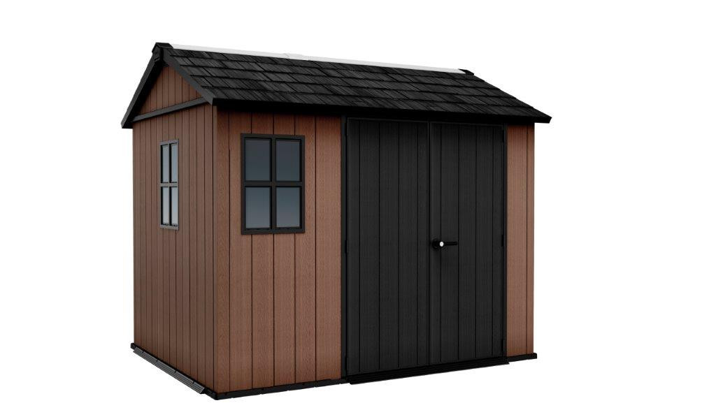 Keter Newton Plus wide 9x7,5 barna kerti ház padlóval