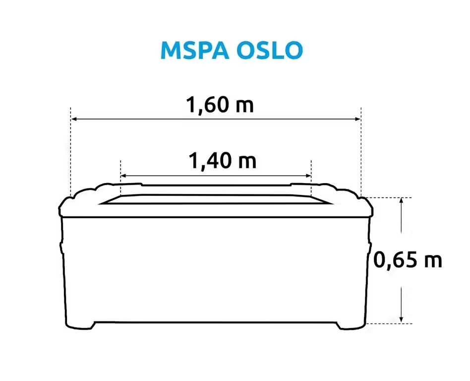 Felfújható pezsgőfürdő Marimex MSPA OSLO fix szerkezettel