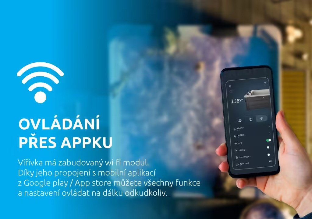 Felfújható pezsgőfürdő Marimex MSPA OSLO fix szerkezettel