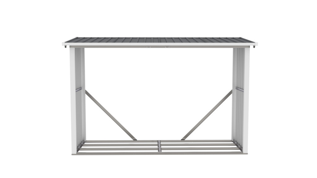 G21 WOH 335 tüzifa tároló - 242 x 89 cm, antracit