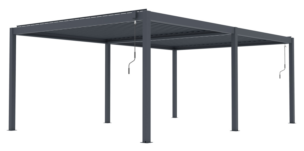G21 Austin Premium 6x4 m bioklimatikus pergola, antracit alumínium