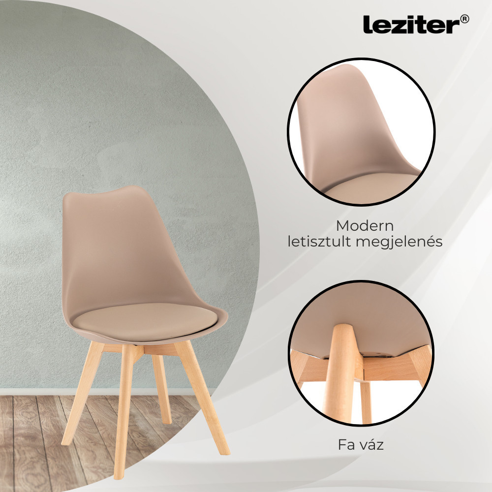 Zara 4+1 étkező garnitúra bézs-fehér Zara 4+1 étkező garnitúra bézs-fehér