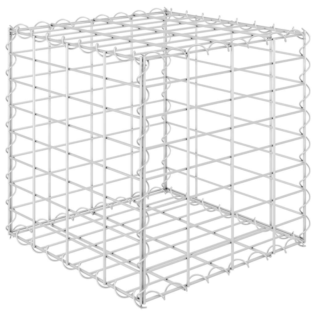 vidaXL kocka alakú acélhuzal gabion magaságyás 40 x 40 x 40 cm