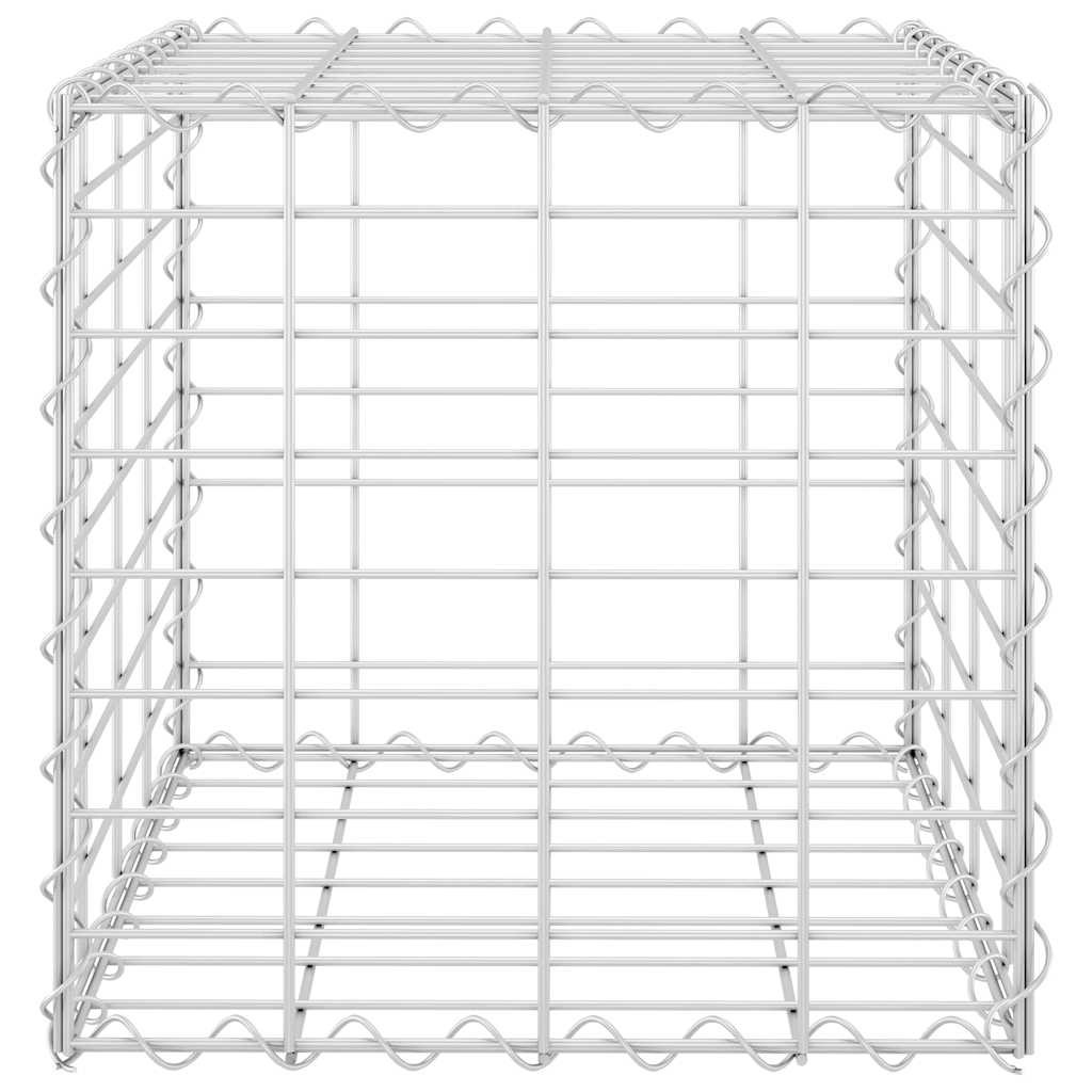 vidaXL kocka alakú acélhuzal gabion magaságyás 40 x 40 x 40 cm