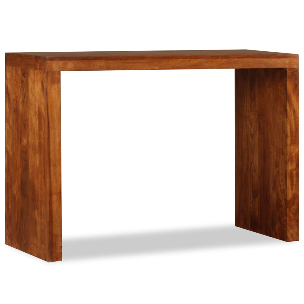 tömör fa konzolasztal mézszínű bevonattal 110 x 40 x 76 cm