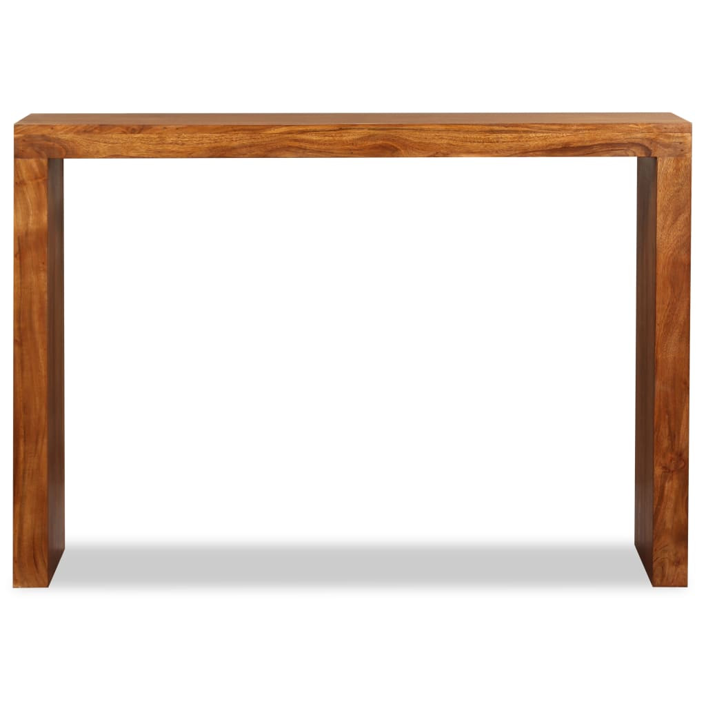 tömör fa konzolasztal mézszínű bevonattal 110 x 40 x 76 cm