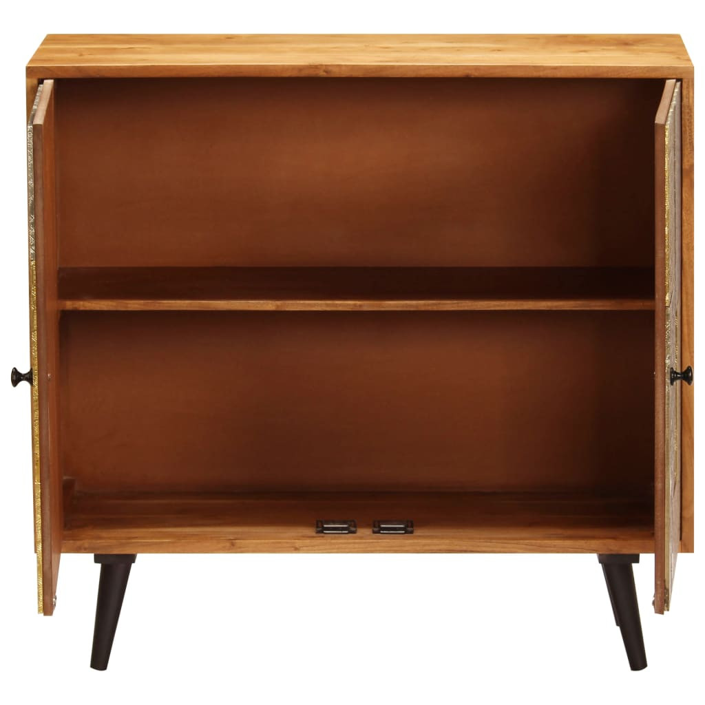 tömör akácfa tálalószekrény 80 x 30 x 75 cm tömör akácfa tálalószekrény 80 x 30 x 75 cm