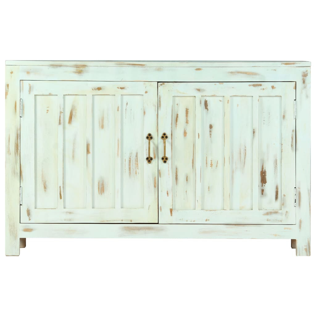 világoskék tömör mangófa tálalószekrény 110 x 35 x 70 cm