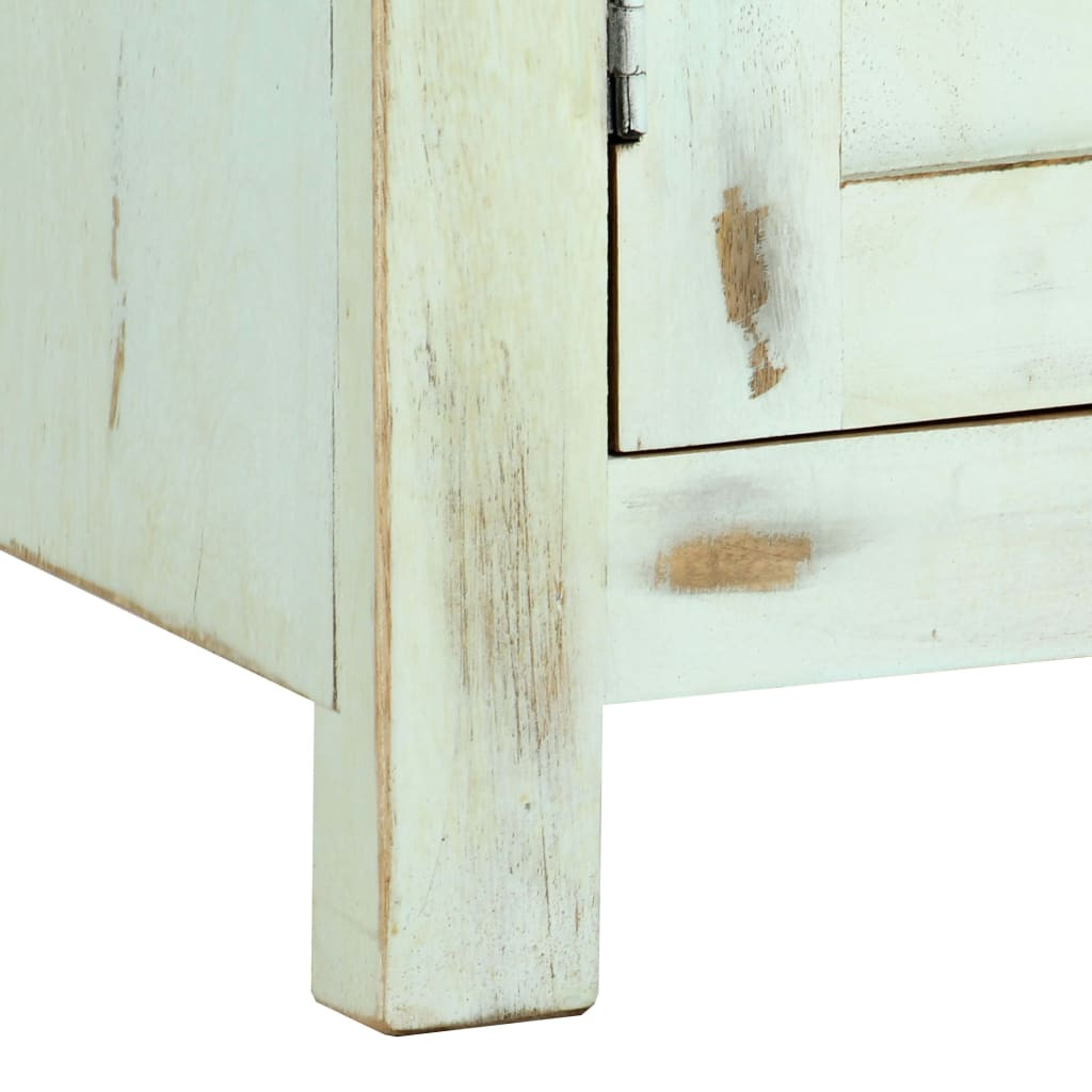világoskék tömör mangófa tálalószekrény 110 x 35 x 70 cm