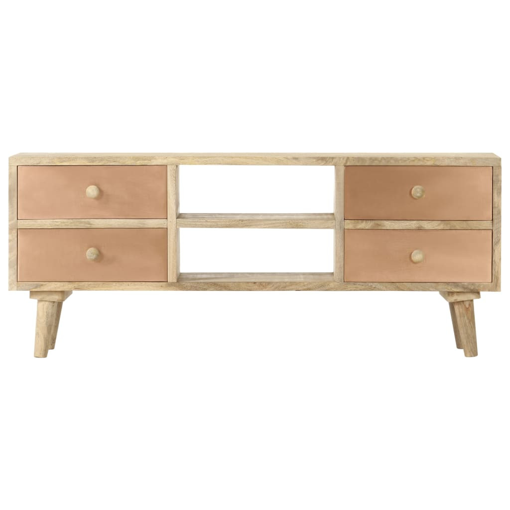 tömör mangófa TV-szekrény 110 x 30 x 45 cm